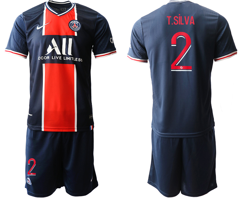 Men 2020-2021 club Paris St German home #2 blue Soccer Jerseys